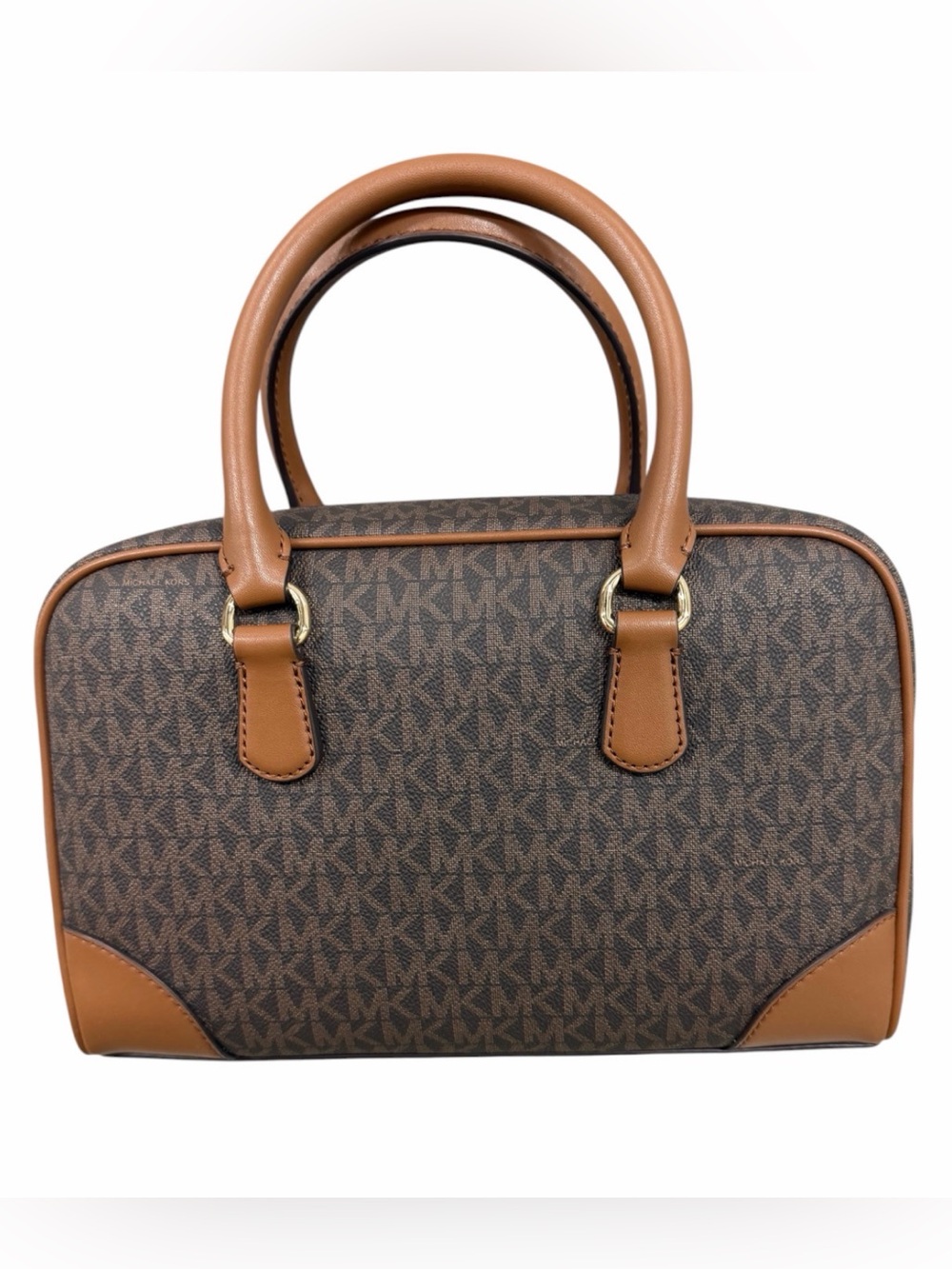 Michael Kors Thompson Medium Signature Logo Satchel - Picture 4 of 6